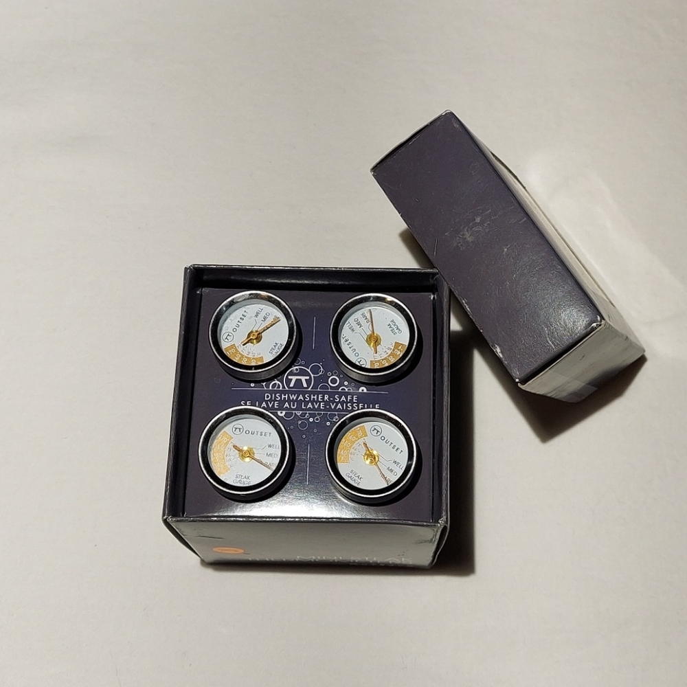 Outset Mini Steak Thermometers set 4 NIB